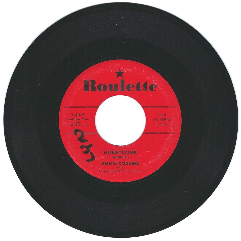 Jimmie Rodgers 45 Honeycomb / Their Hearts Were Full Of Spring  VG '57 Pop